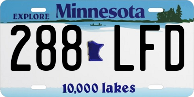 MN license plate 288LFD