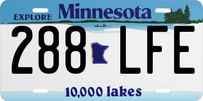 MN license plate 288LFE