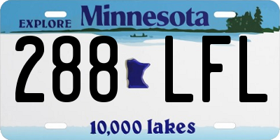 MN license plate 288LFL