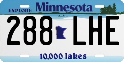 MN license plate 288LHE