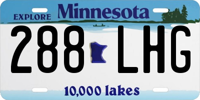 MN license plate 288LHG