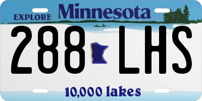 MN license plate 288LHS