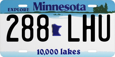 MN license plate 288LHU
