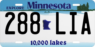 MN license plate 288LIA