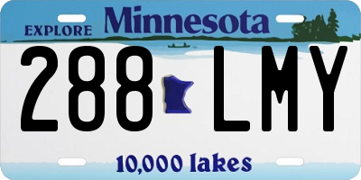 MN license plate 288LMY