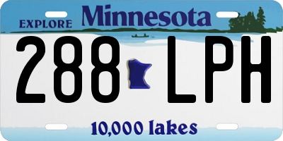 MN license plate 288LPH