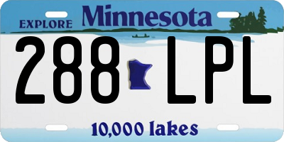 MN license plate 288LPL