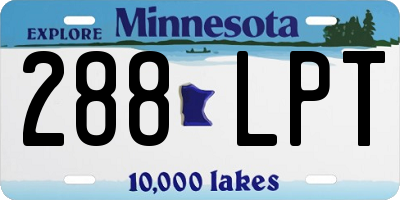 MN license plate 288LPT