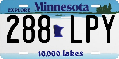 MN license plate 288LPY