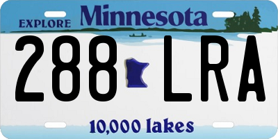 MN license plate 288LRA