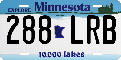 MN license plate 288LRB