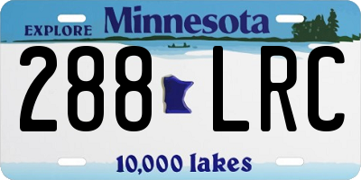 MN license plate 288LRC