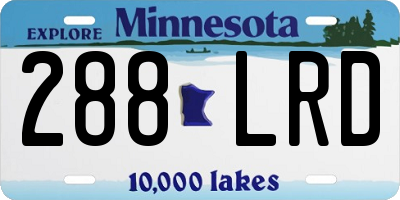 MN license plate 288LRD