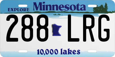 MN license plate 288LRG