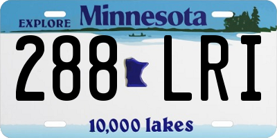 MN license plate 288LRI