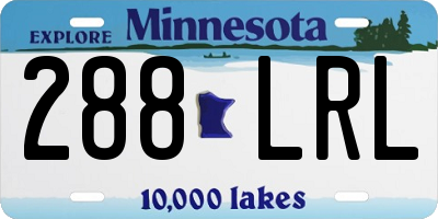 MN license plate 288LRL
