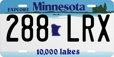 MN license plate 288LRX