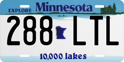 MN license plate 288LTL
