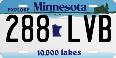 MN license plate 288LVB