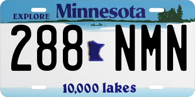MN license plate 288NMN