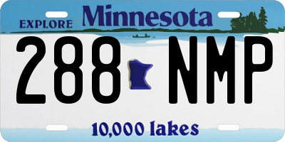 MN license plate 288NMP