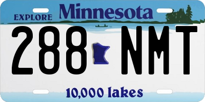 MN license plate 288NMT
