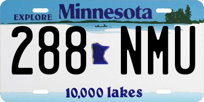 MN license plate 288NMU