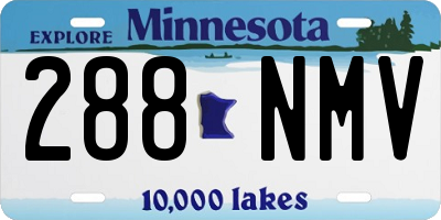 MN license plate 288NMV