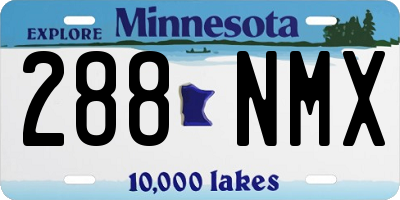 MN license plate 288NMX