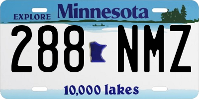 MN license plate 288NMZ