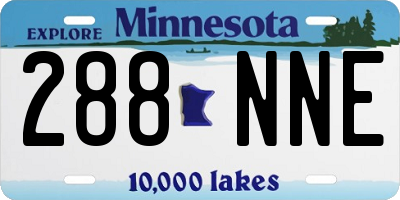 MN license plate 288NNE