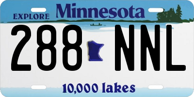 MN license plate 288NNL