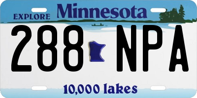 MN license plate 288NPA