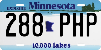 MN license plate 288PHP