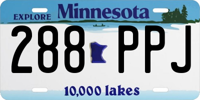 MN license plate 288PPJ