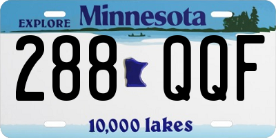 MN license plate 288QQF