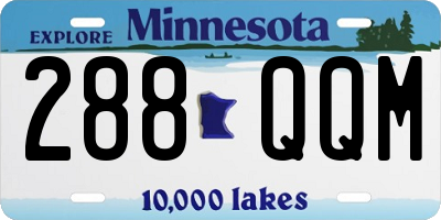MN license plate 288QQM