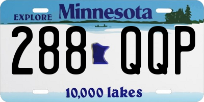 MN license plate 288QQP