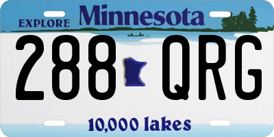 MN license plate 288QRG