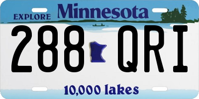 MN license plate 288QRI