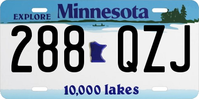 MN license plate 288QZJ