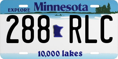 MN license plate 288RLC