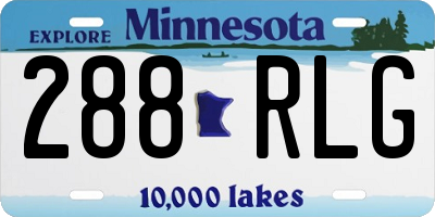 MN license plate 288RLG