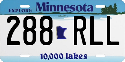 MN license plate 288RLL