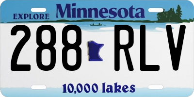 MN license plate 288RLV