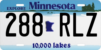 MN license plate 288RLZ