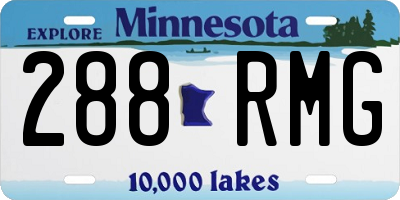 MN license plate 288RMG