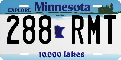 MN license plate 288RMT