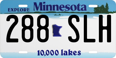 MN license plate 288SLH