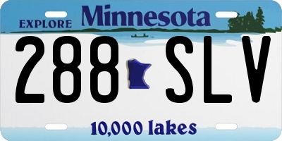 MN license plate 288SLV